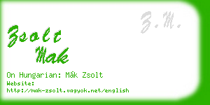 zsolt mak business card
